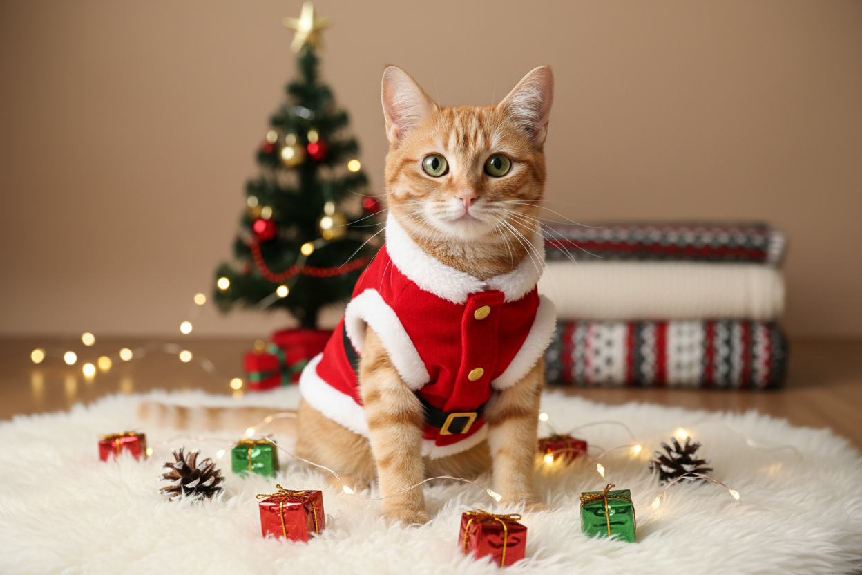 Cat Santa Costume
